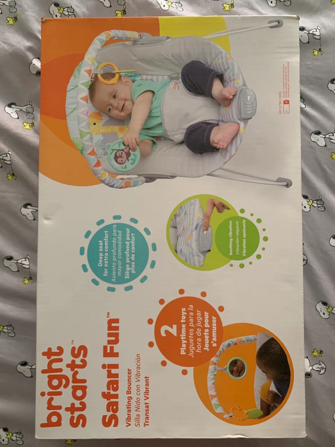 Bright Starts Safari Fun Vibrating Bouncer thumbnail