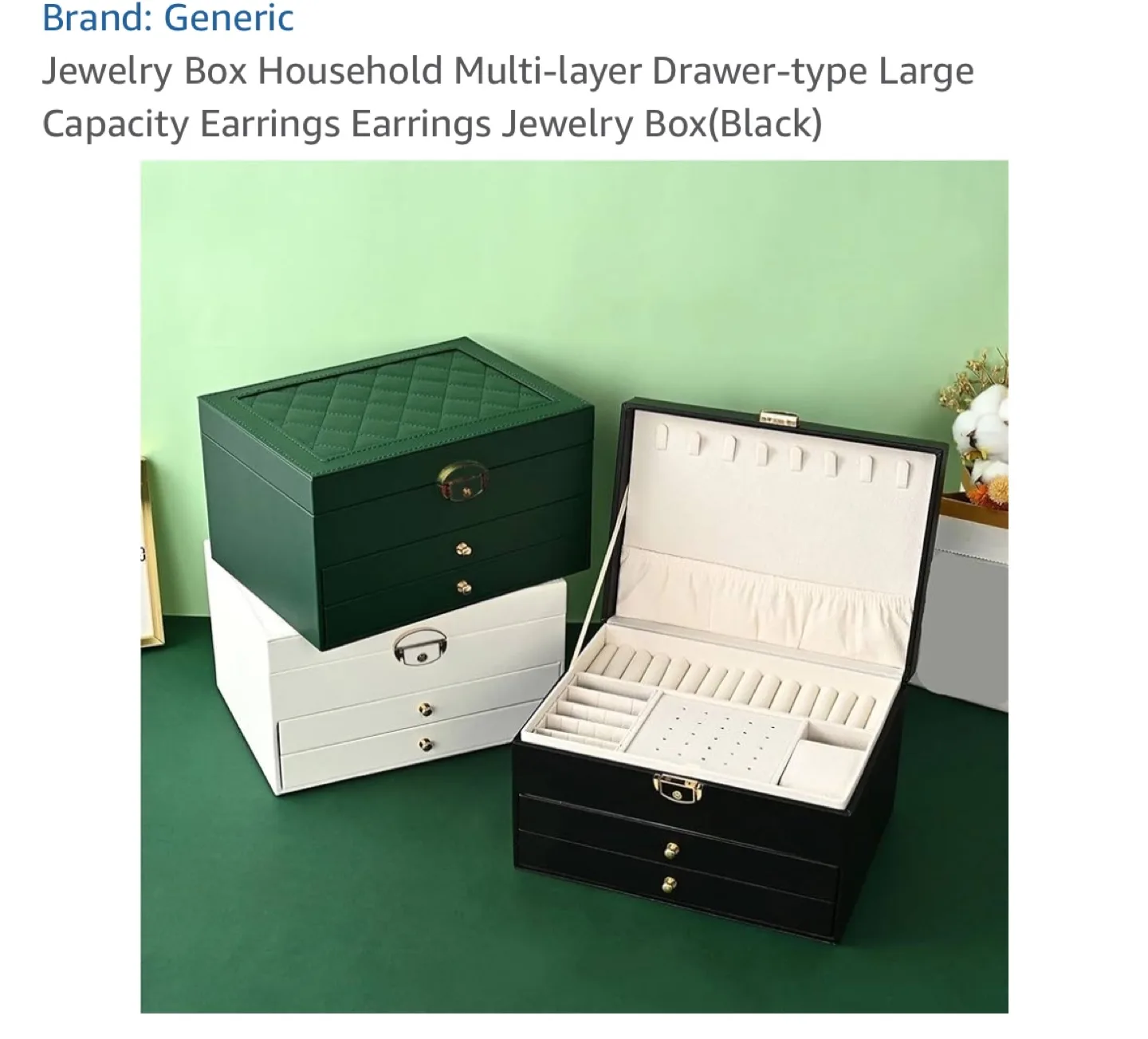 Jewelry Box Household Multi-layer Drawer-type image indicator(2)