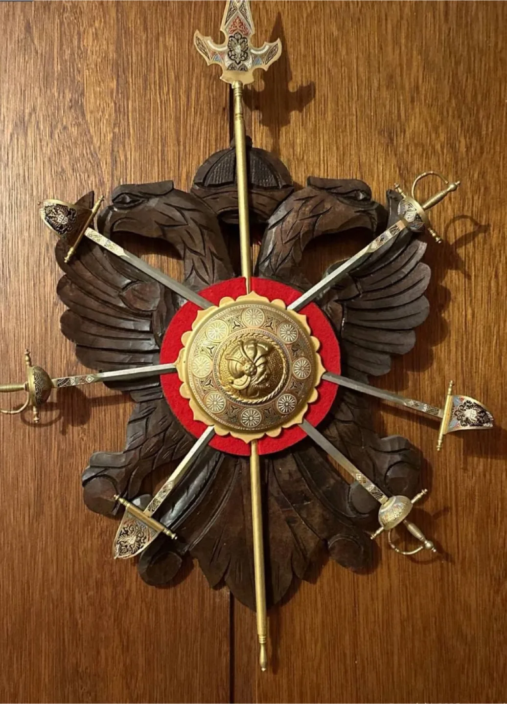 Vintage Eagle Shield & Swords Wall Decor thumbnail