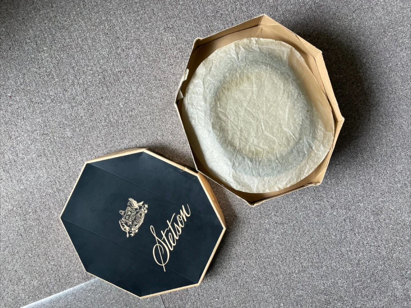 Stetson Black Fedora Hat - Size 7 3/8 image indicator(4)