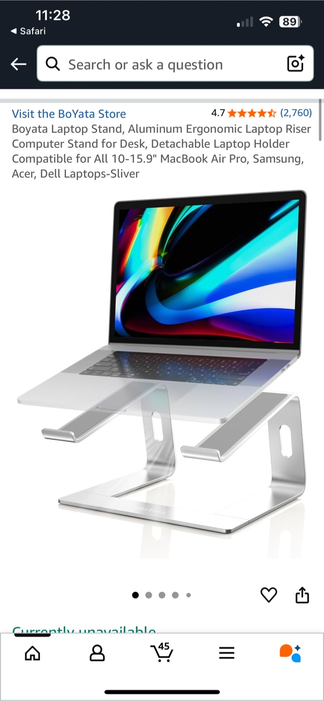 BoYata Aluminum Ergonomic Laptop Stand - photo 4