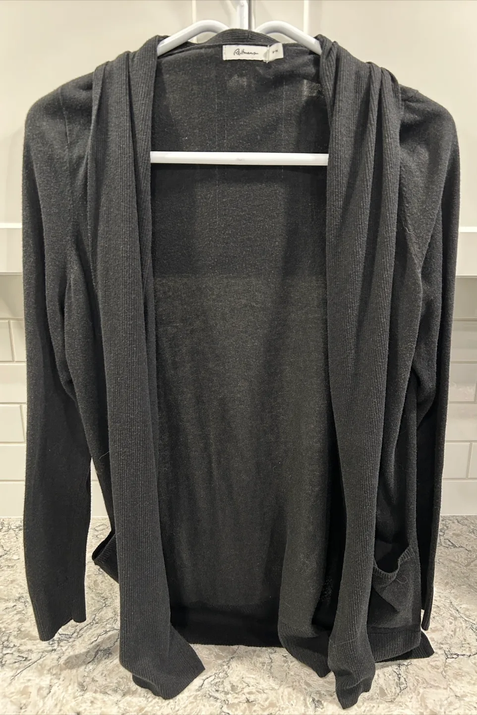 Women’s Black Lightweight Cardigan Sweater (Reitmans) thumbnail