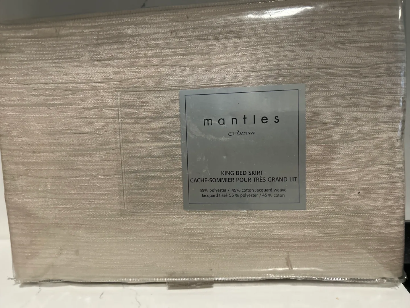 Mantles Aurora King Bed Skirt - New in Box image indicator(2)