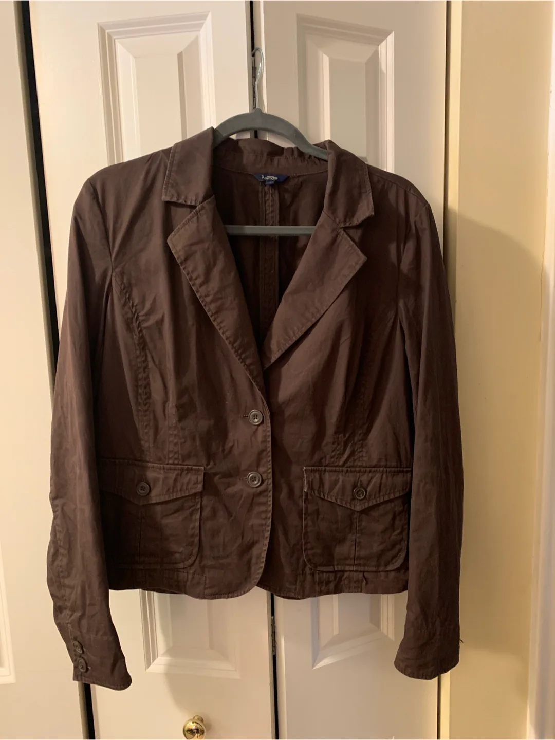 Reitmans Brown Jacket - Size L thumbnail