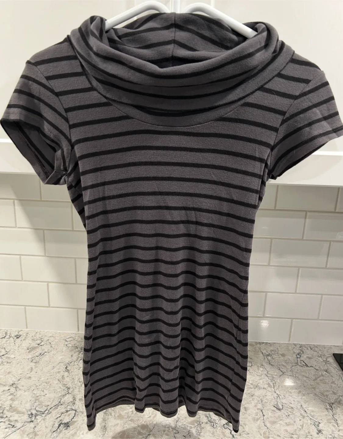 Women’s Dressy/Casual Striped Cowl Neck Shirt  (Melissa brand) thumbnail