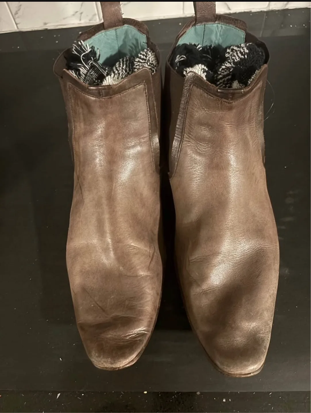 Ted Baker Brown Leather Chelsea Boots thumbnail
