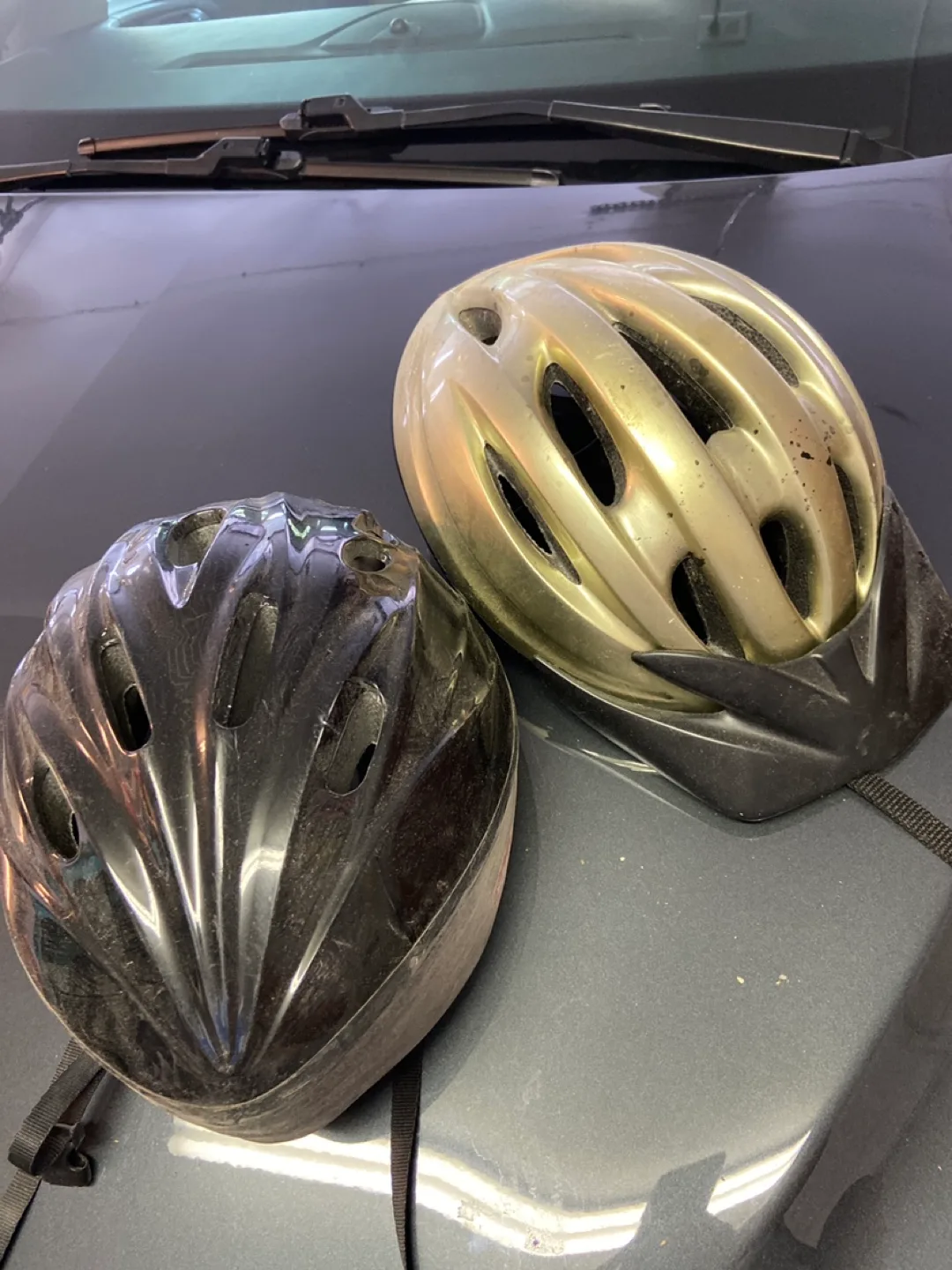 Two Bicycle Helmets thumbnail