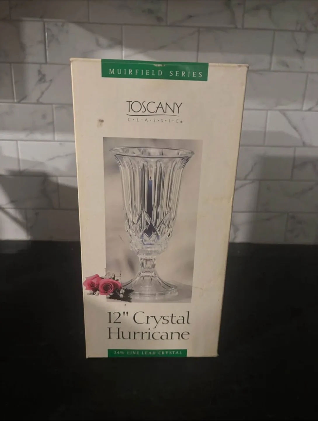 Tuscany Classic 12" Crystal Hurricane Vase thumbnail