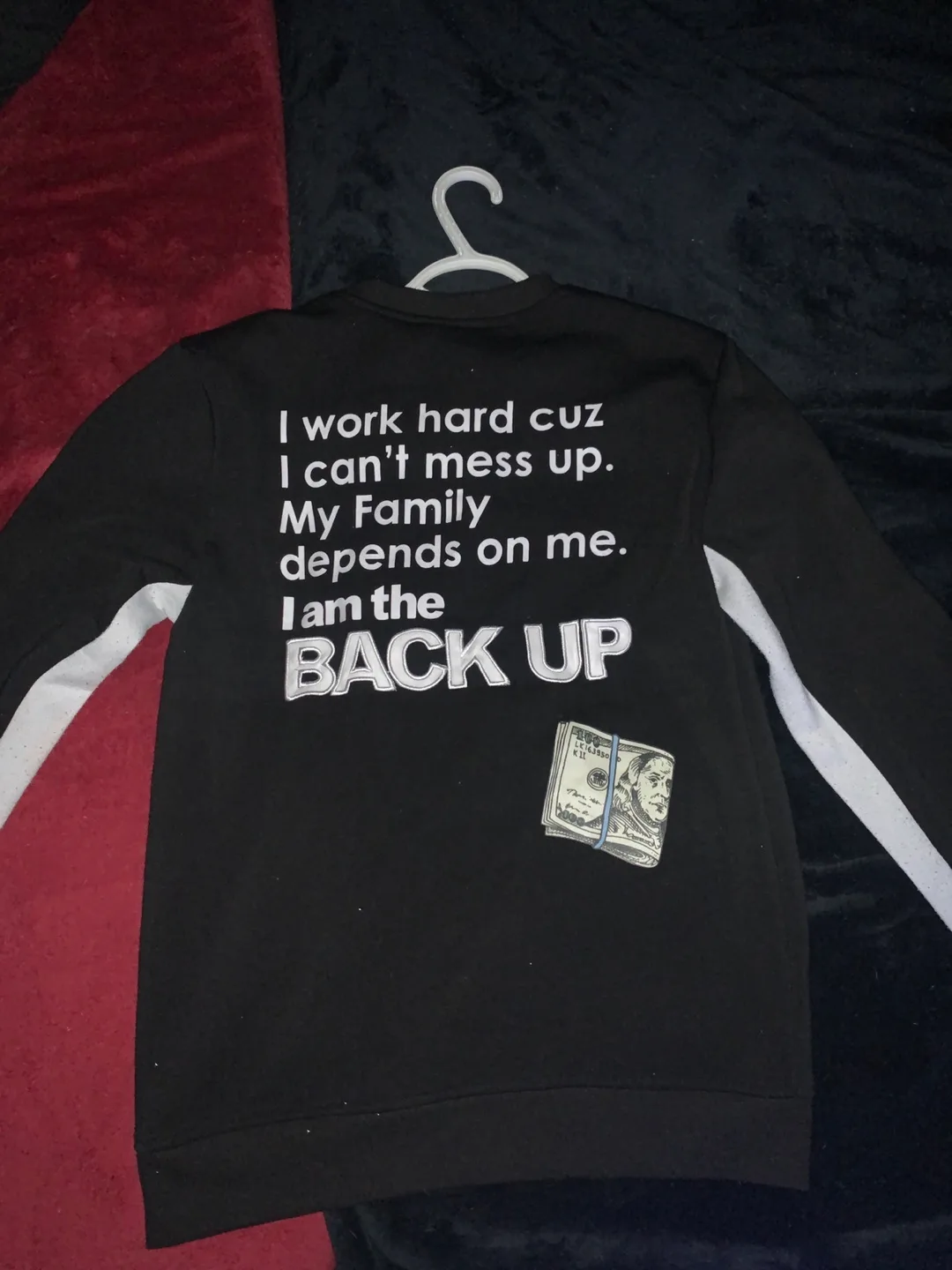 Black Sweatshirt - "I am the Back Up" thumbnail