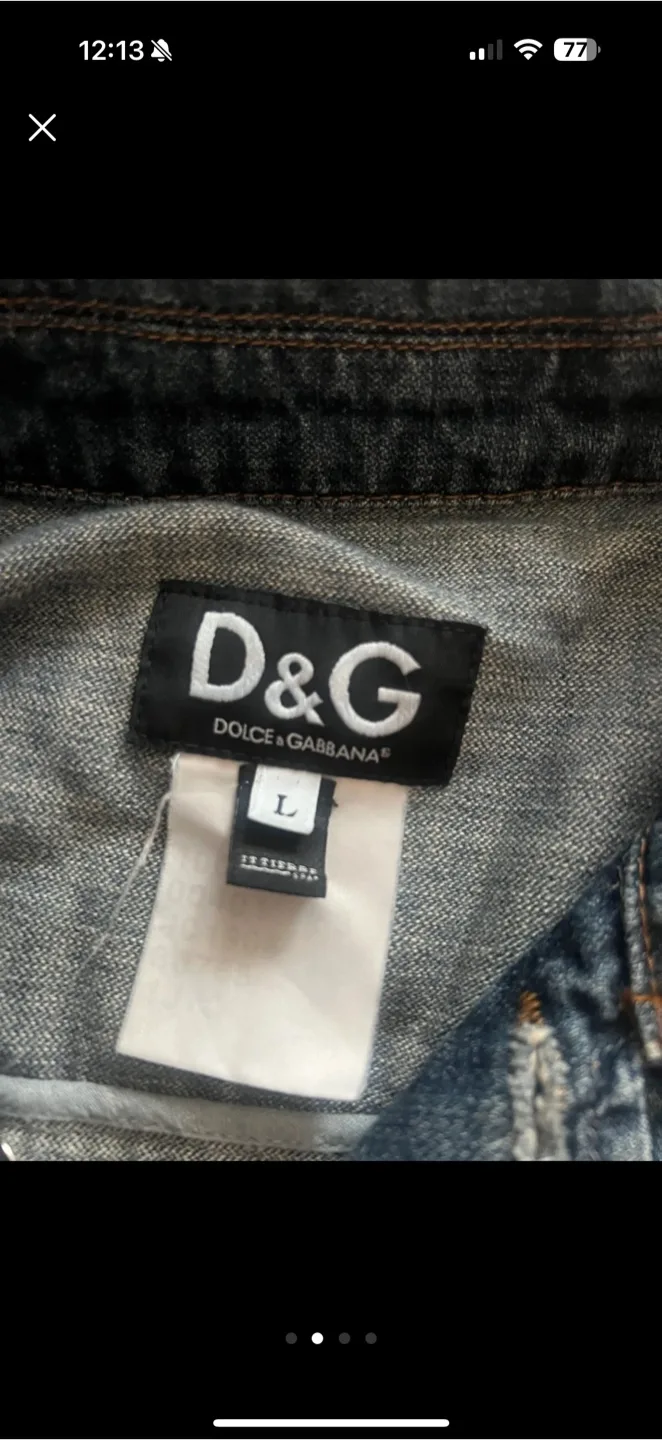 D&G Denim Jacket - Size L image indicator(2)