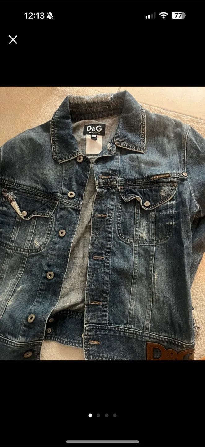 D&G Denim Jacket - Size L thumbnail