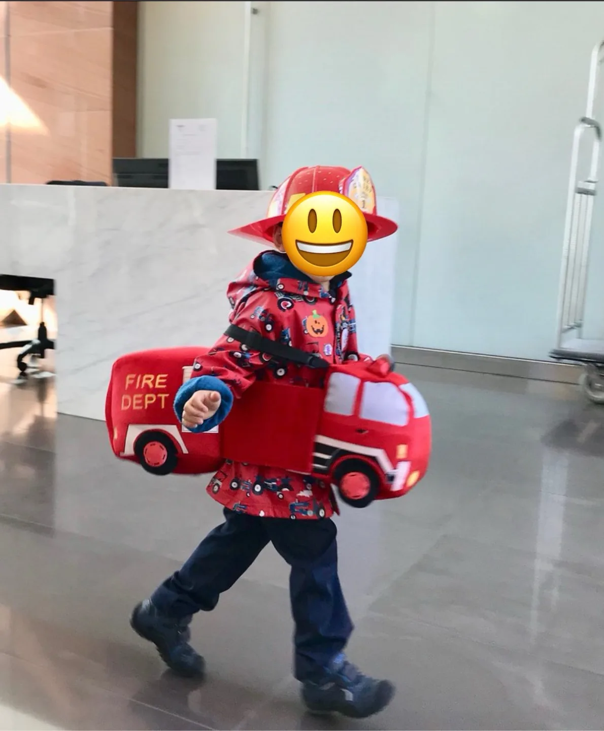 BABY/TODDLER DELUXE PLUSH RIDE IN FIRETRUCK COSTUME thumbnail