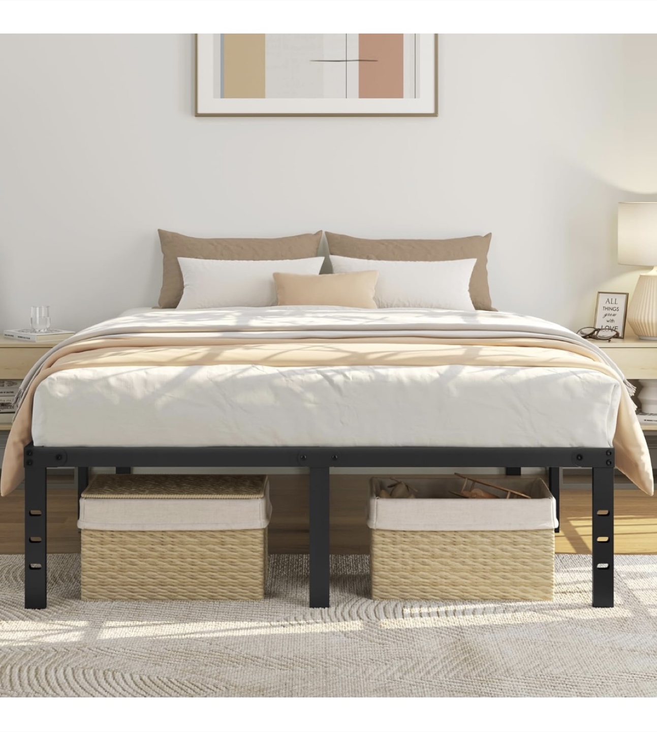 Queen Size Metal Bed Frame- Brand New - photo 3