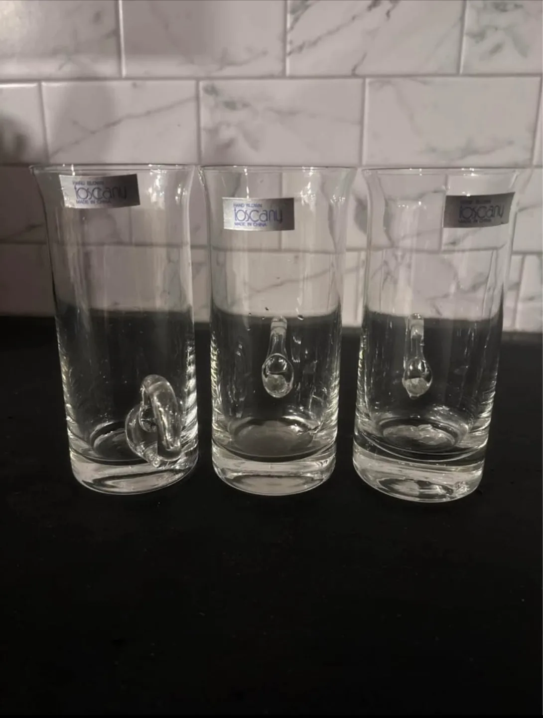 Loxany Glass Mugs with Handles - Set of 4 thumbnail