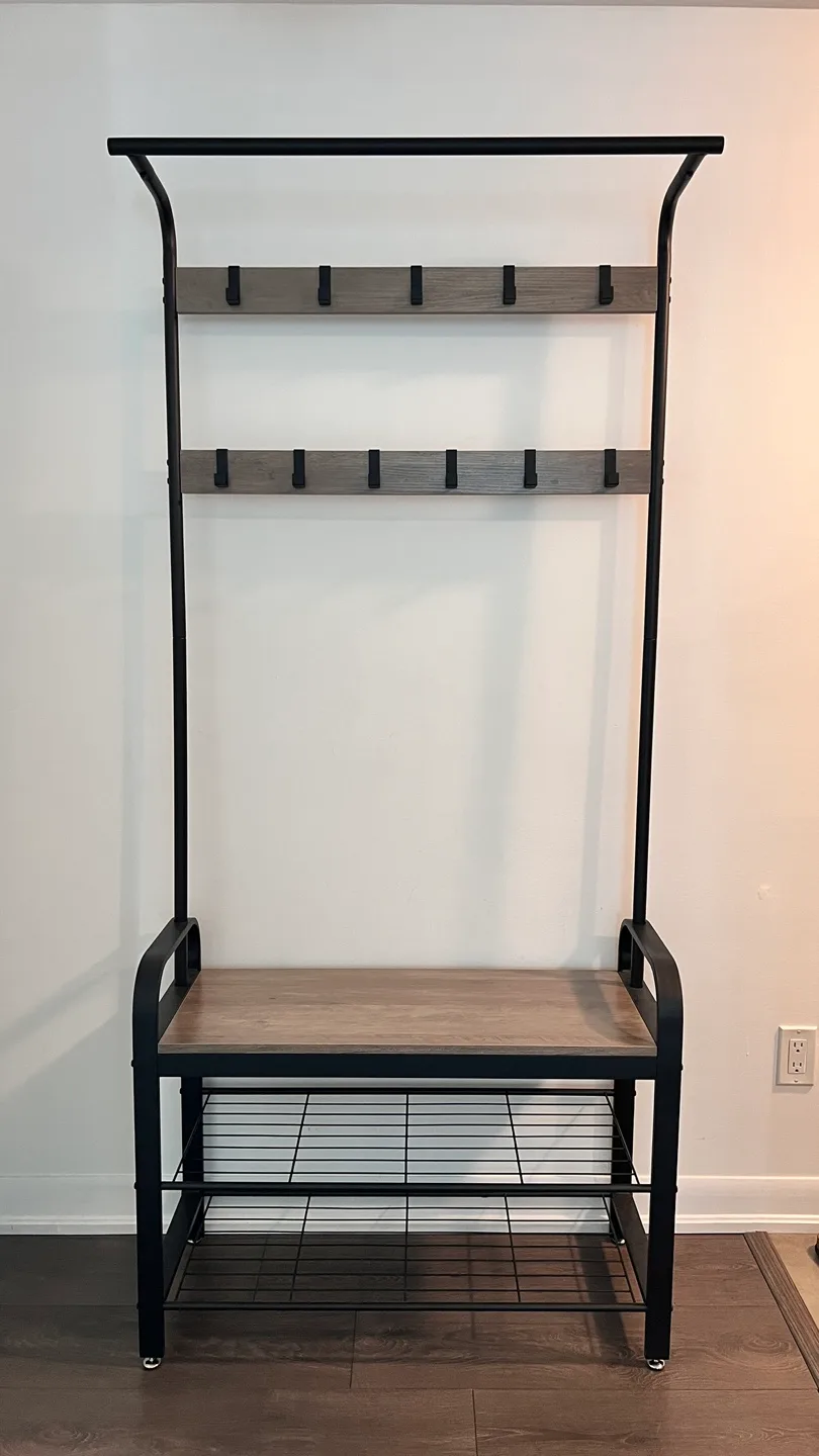 Coat rack with Bench & Shoe Storage thumbnail