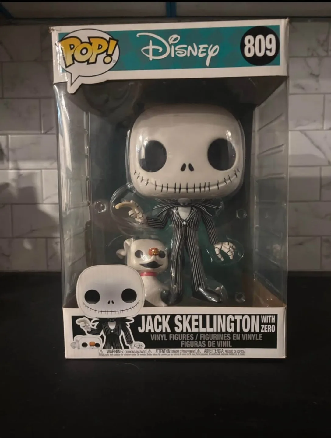 Funko Pop! Disney Jack Skellington with Zero #809 thumbnail