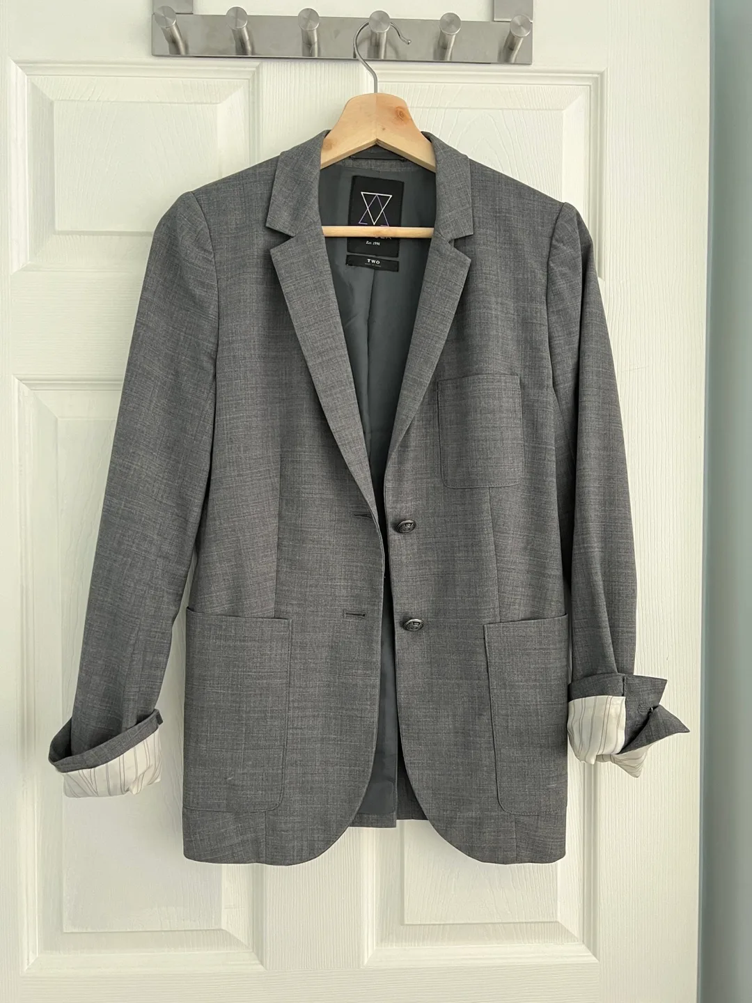 Aritzia Babaton Heather Grey Blazer - Size Two thumbnail
