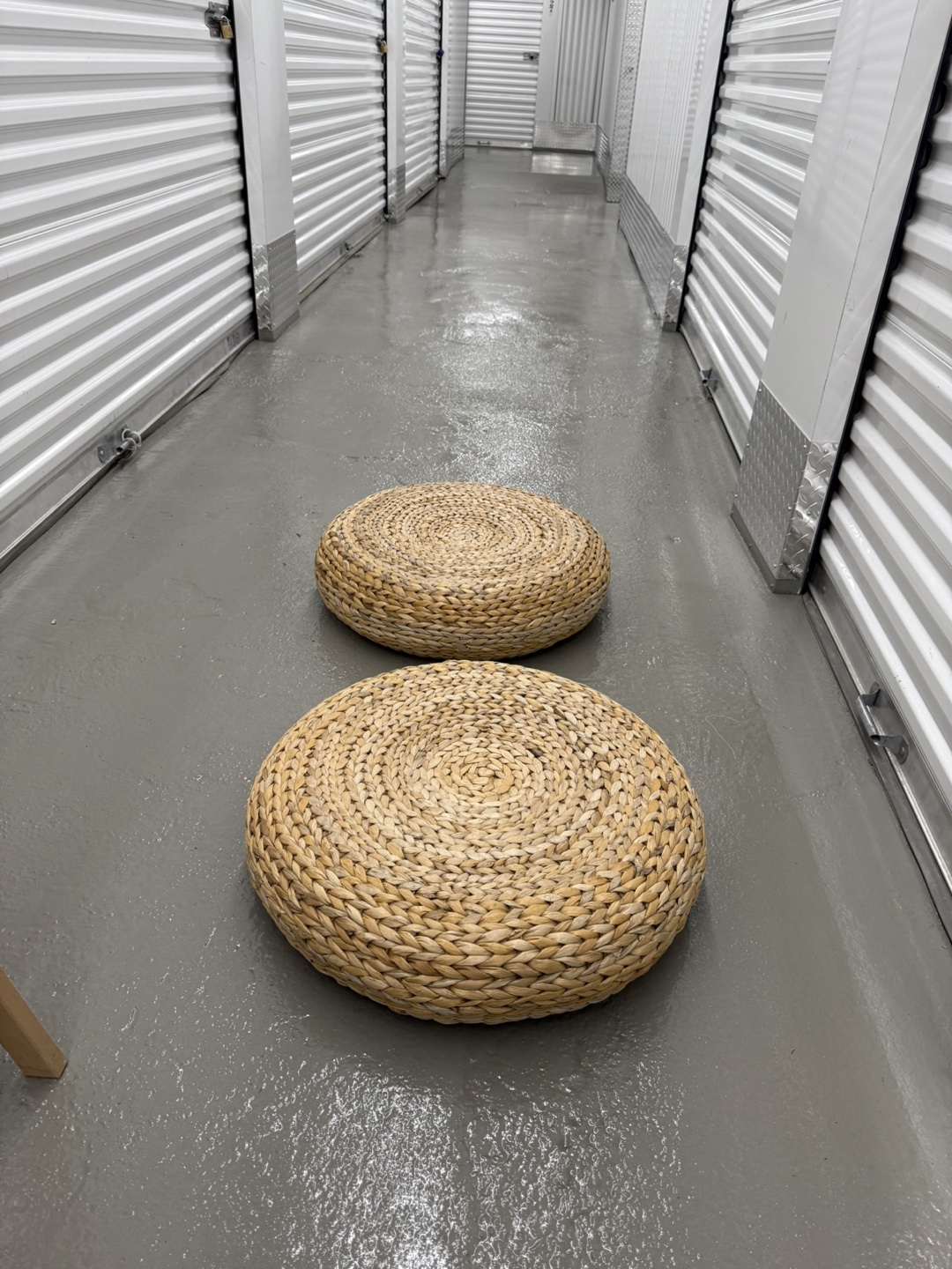 Woven Floor Cushions, Set of 2