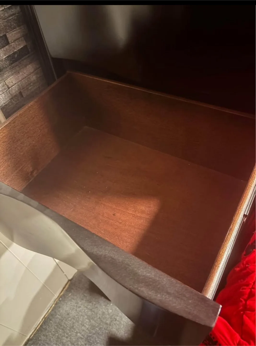 Dark Brown Dresser with  5 Drawers image indicator(2)