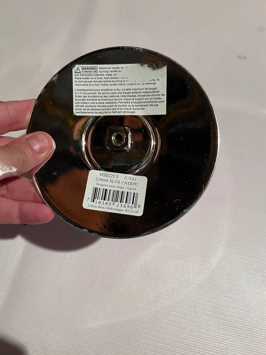 Ellipse Rose Silver Candle Holder image indicator(2)