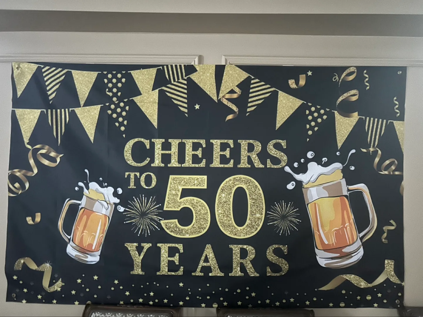 Cheers to 50 Years Party Banner thumbnail
