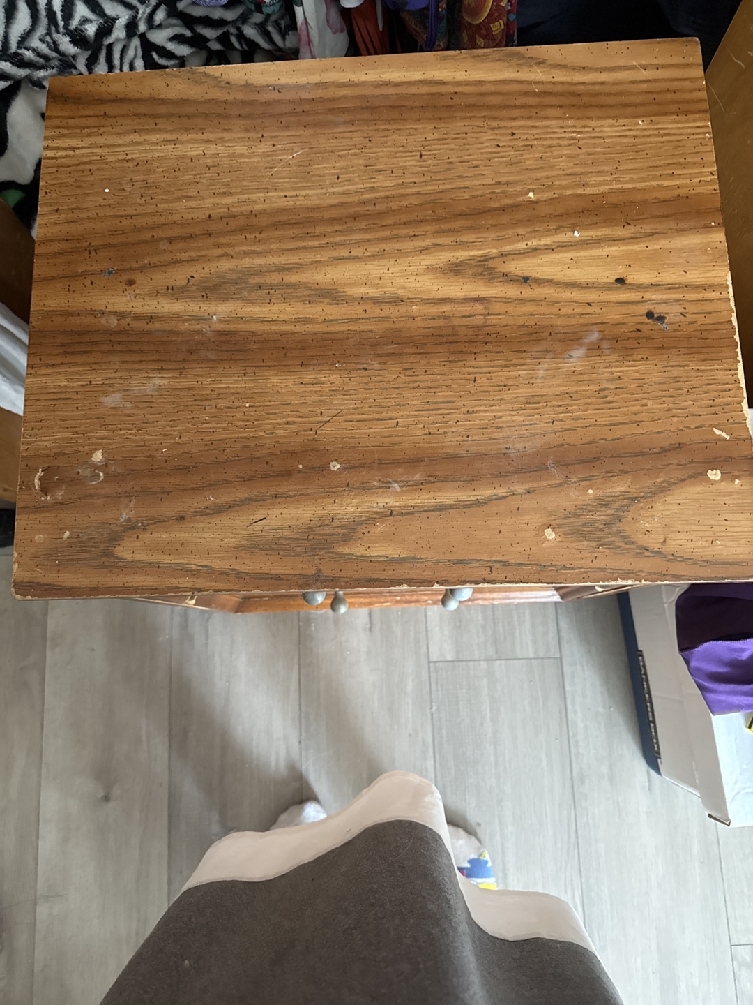 Wood 2-Drawer end table - photo 2