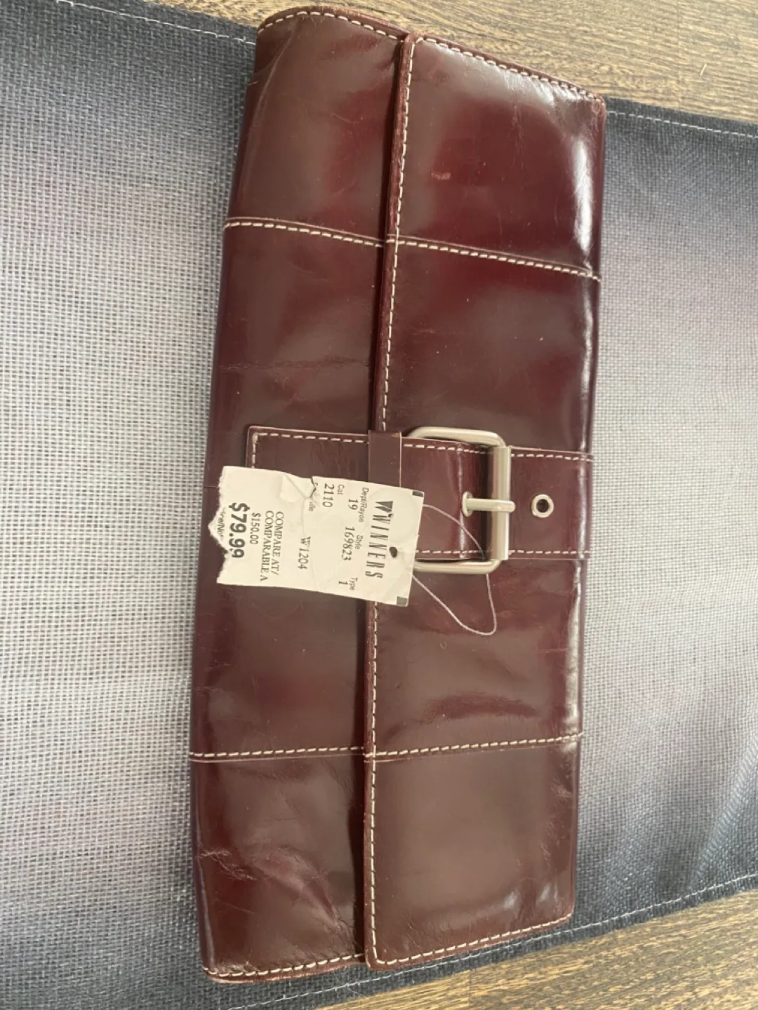 Kenneth Cole Reaction Brown Clutch thumbnail