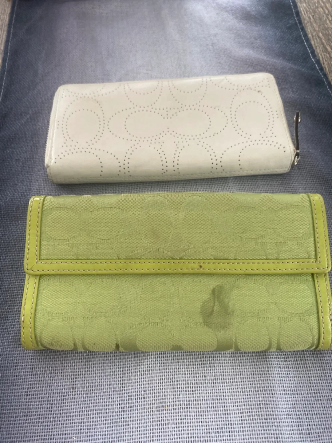 Coach Wallets - White & Green thumbnail