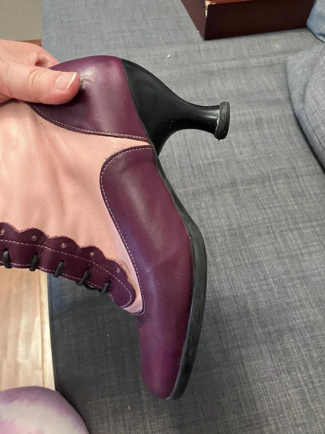 Fluevog Bellevue Lace-Up Boots, Size 7 women’s. image indicator(2)