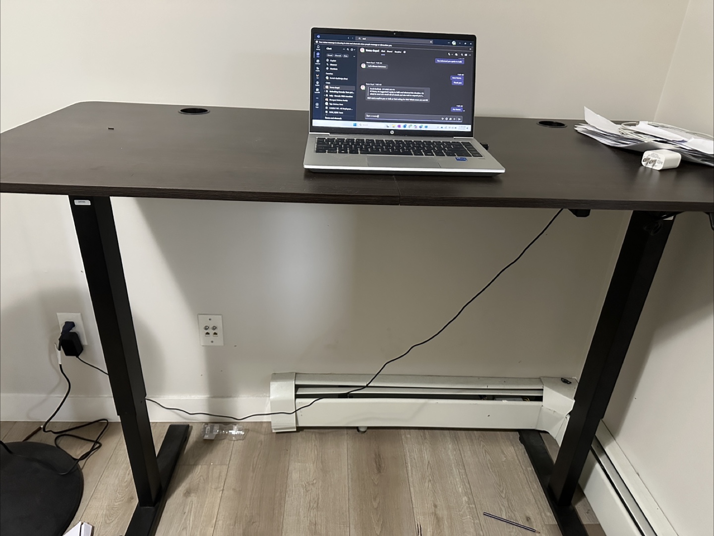 Dark Brown Adjustable Standing Desk - photo 2