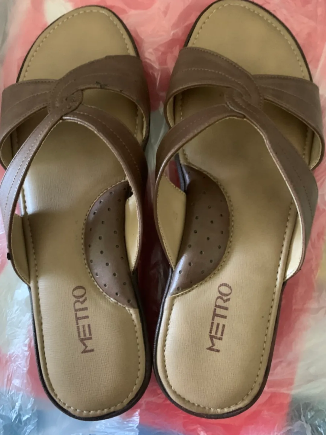 Metro Brown Sandals - Size 8 thumbnail