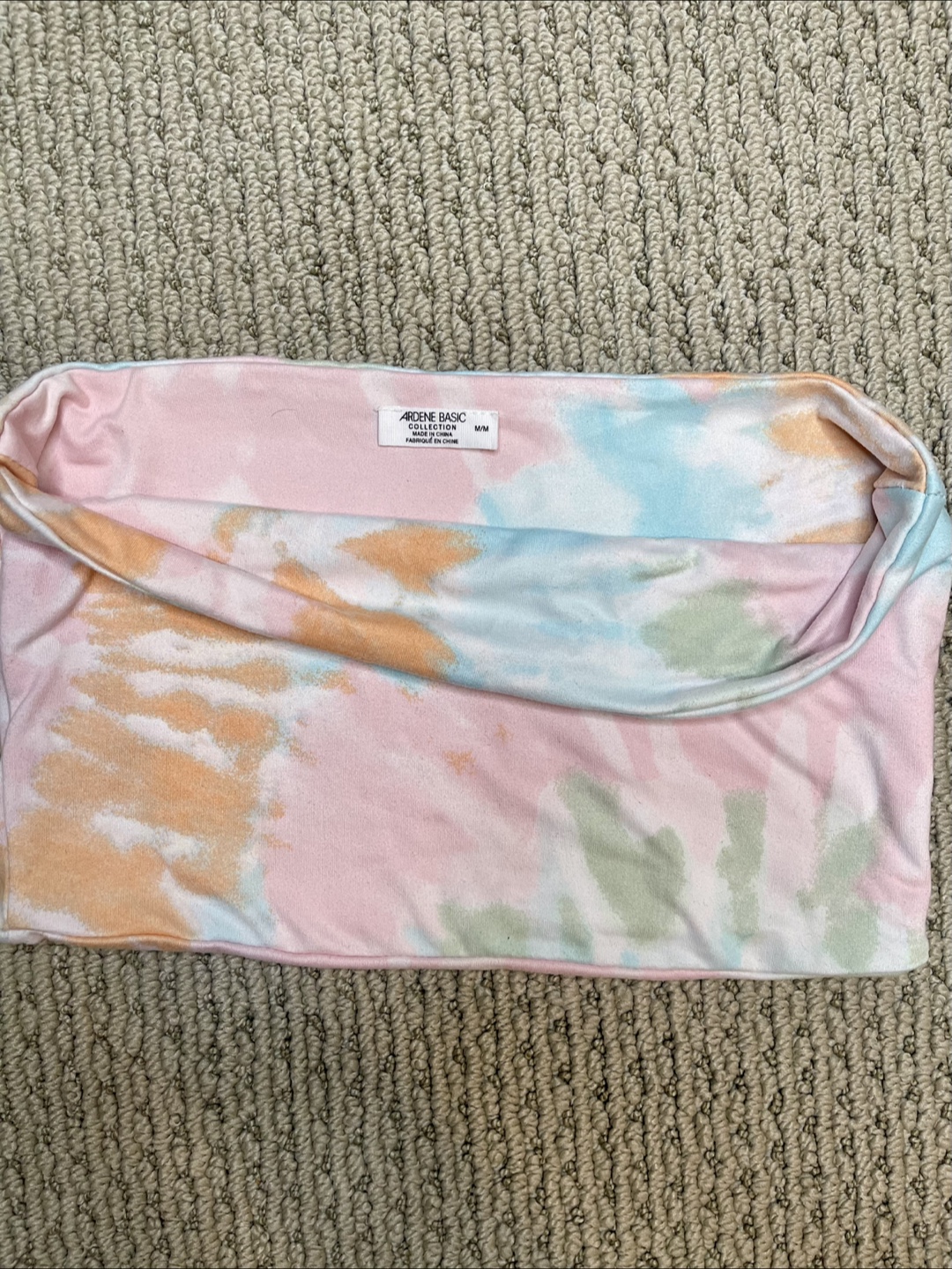 🇨🇦Tie-Dye cropped tube top - photo 3