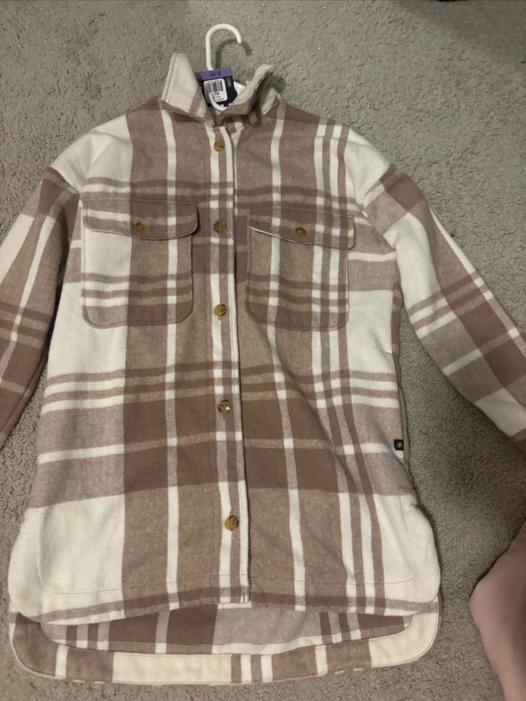 New Banana Republic XS Plaid Shacket