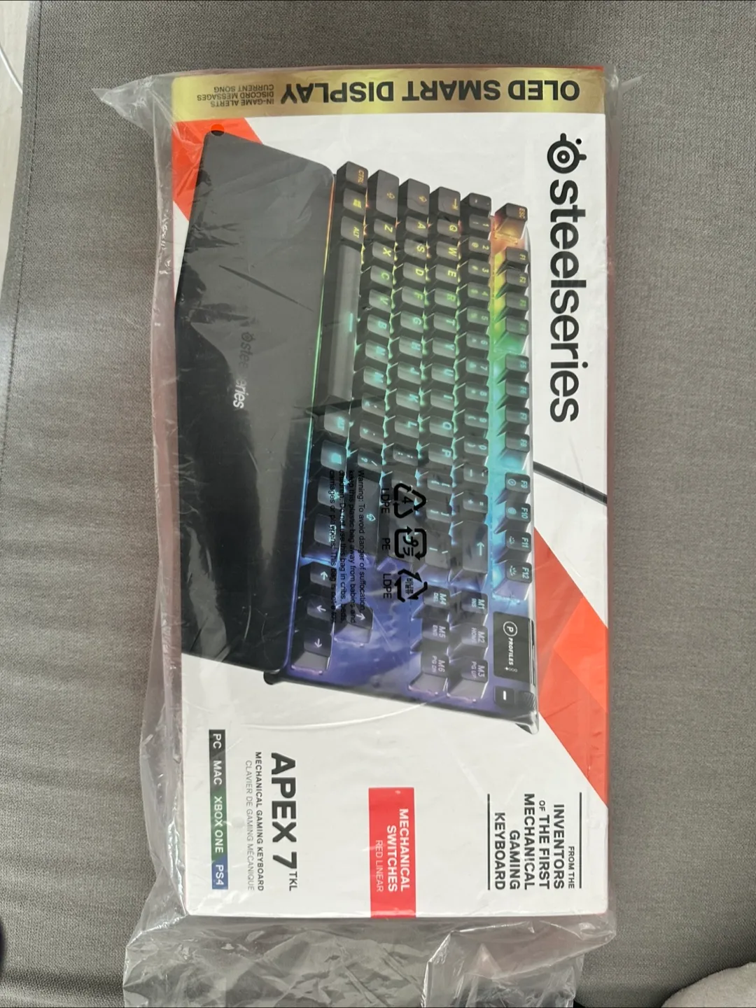 🇨🇦SteelSeries Apex 7 TKL Mechanical Gaming Keyboard - NEW thumbnail