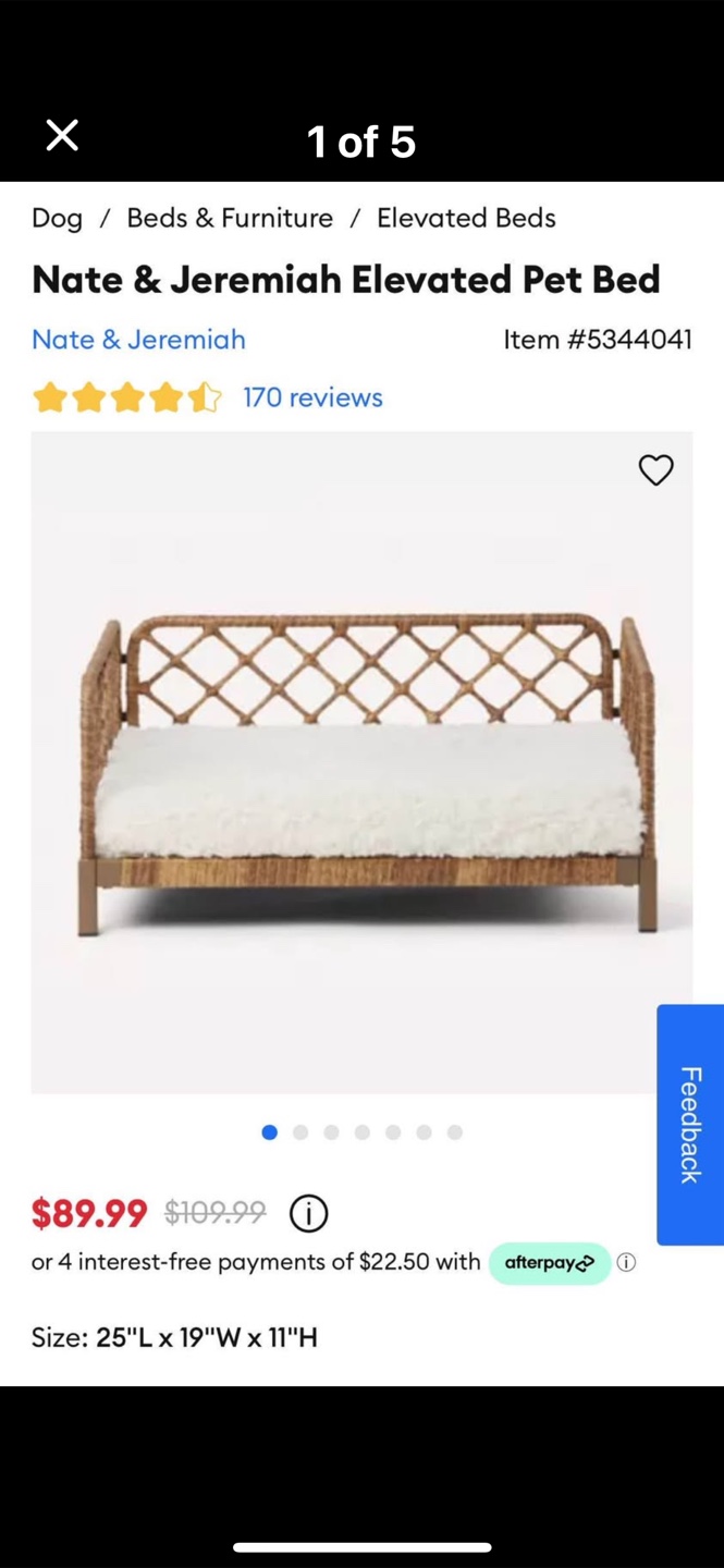 Nate & Jeremiah Elevated Pet Bed
