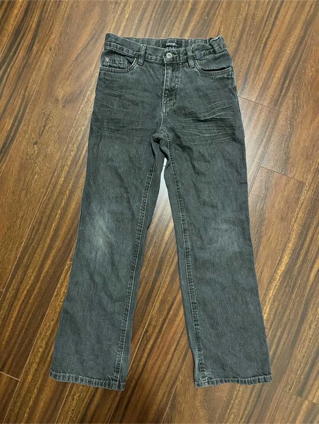 George boys 12 jeans – charcoal, adjustable waist thumbnail