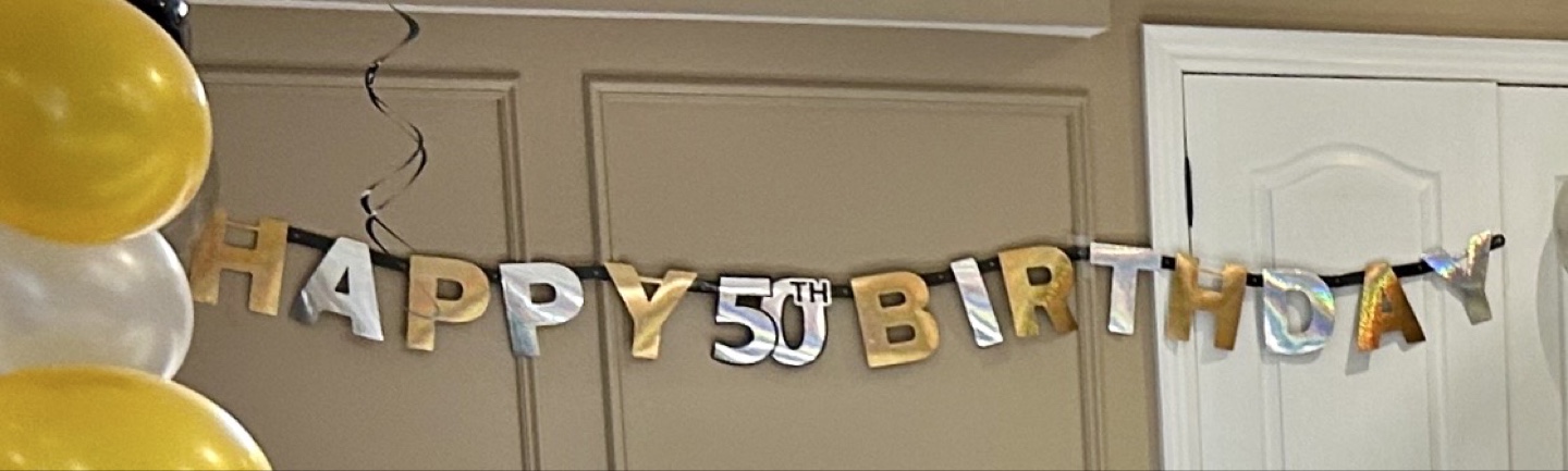 Happy 50th Birthday Banner