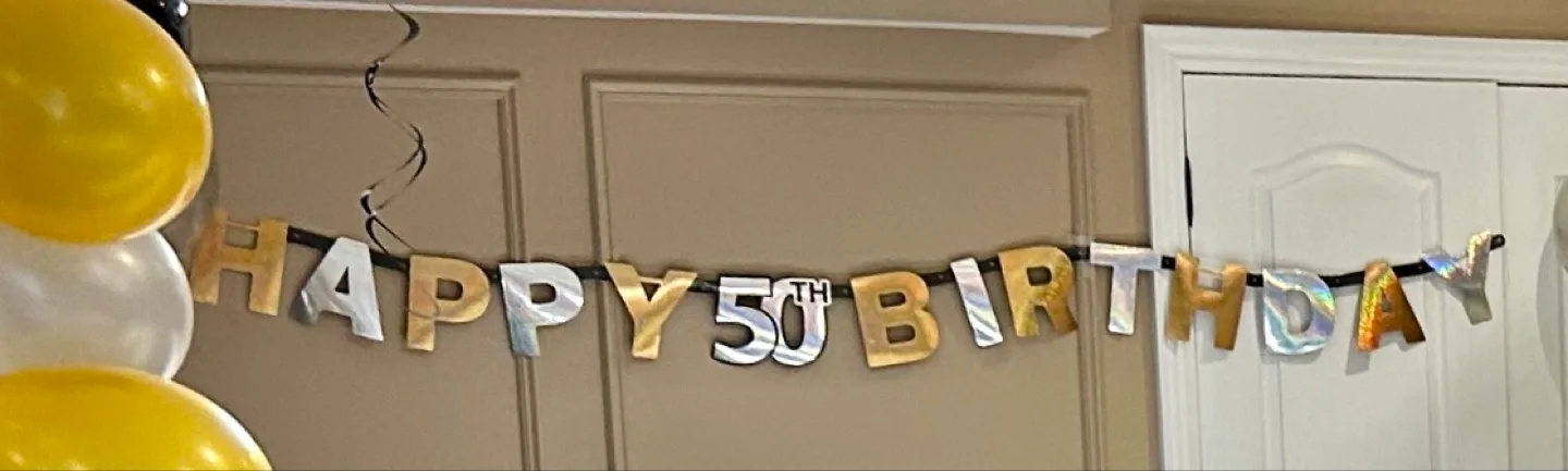 Happy 50th Birthday Banner thumbnail