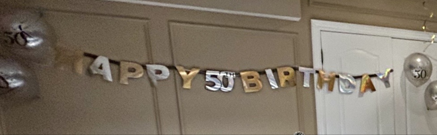 Happy 50th Birthday Banner - photo 2