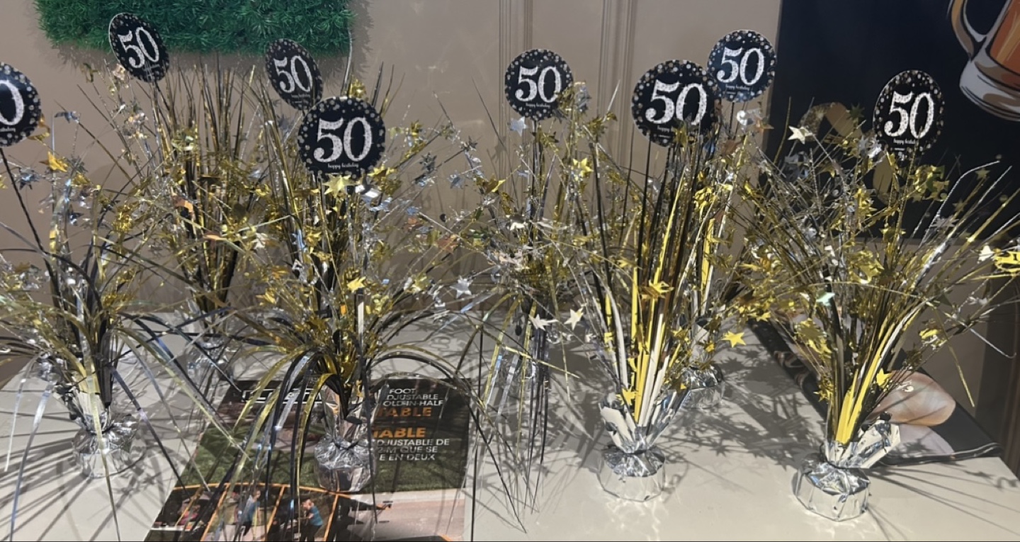 50th Birthday Party Table Decorations - photo 2