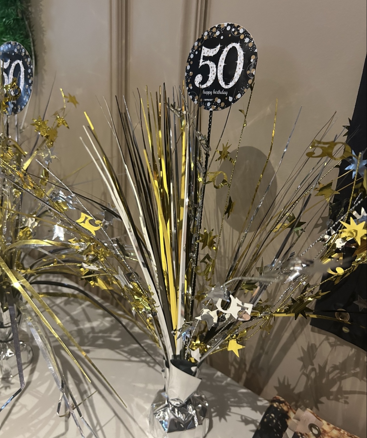 50th Birthday Party Table Decorations