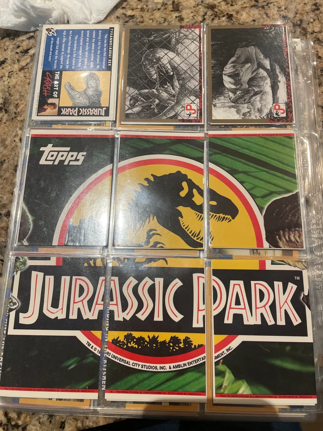 Jurassic Park Topps Trading Cards thumbnail