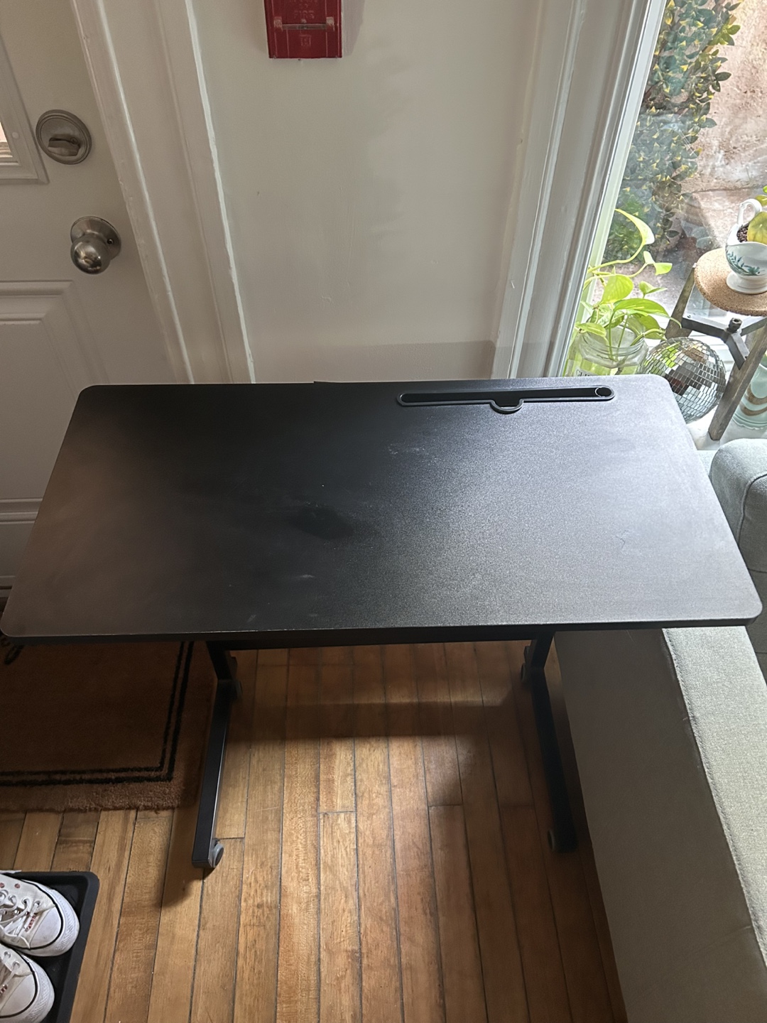 Adjustable Height Rolling Desk Table