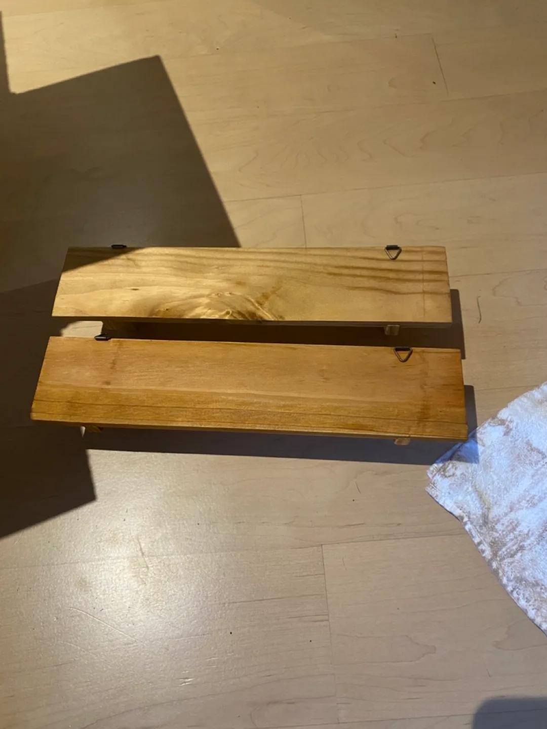 Small Wooden Wall Shelves - Set of 2 thumbnail