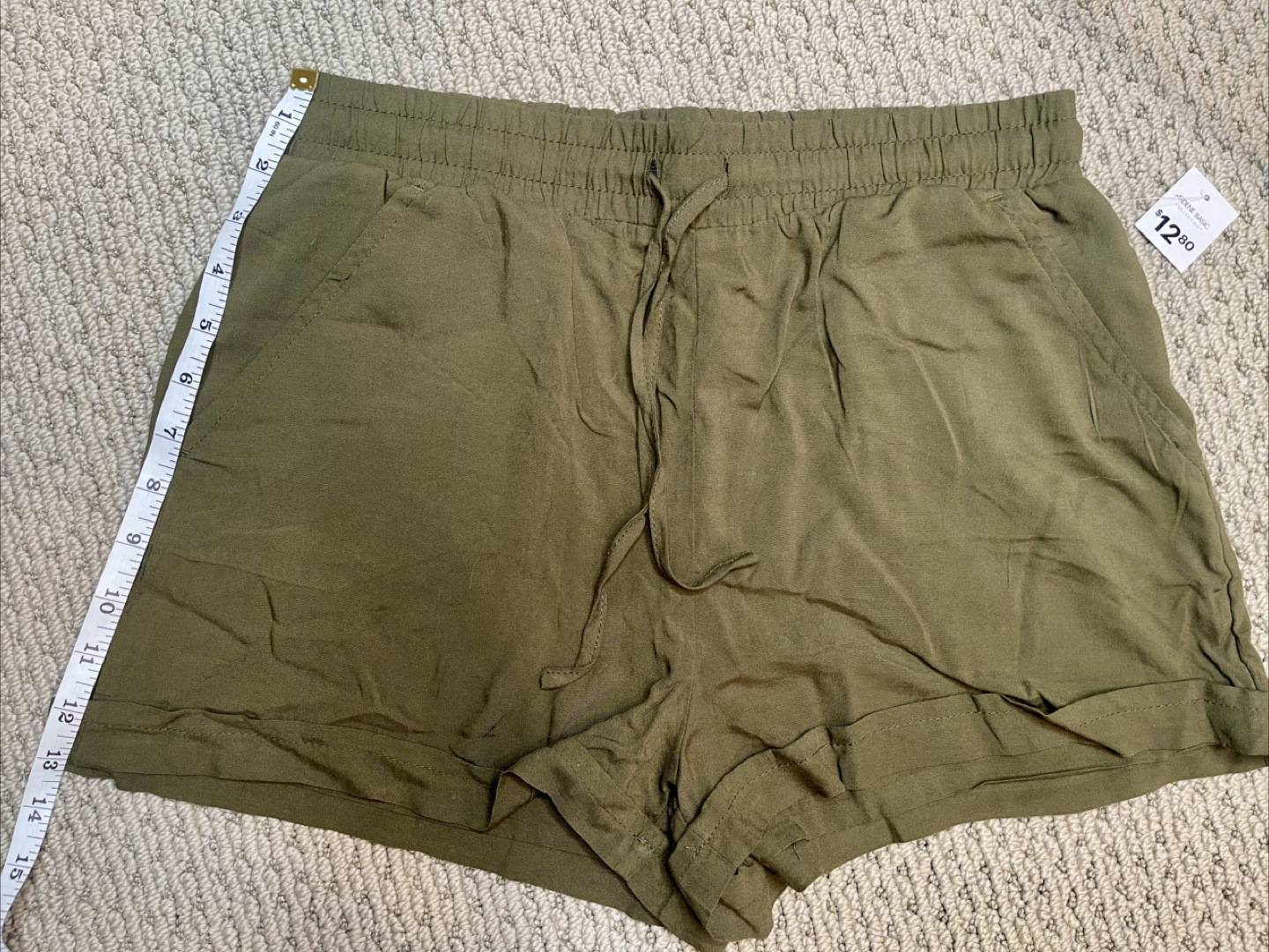 🇨🇦Basic Collection Olive Shorts - photo 5