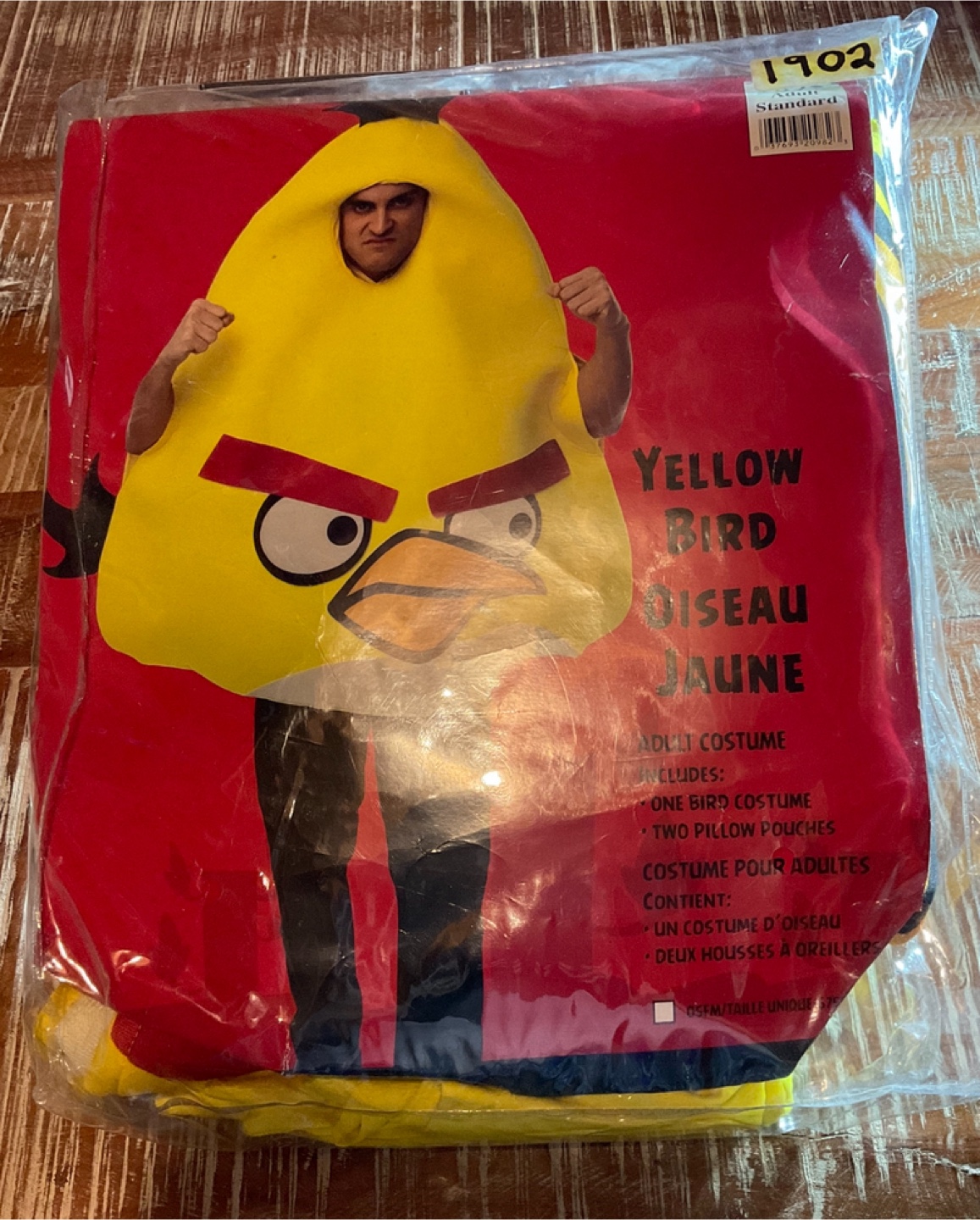 Angry Birds Yellow Bird Adult Costume - New in Package - photo 2