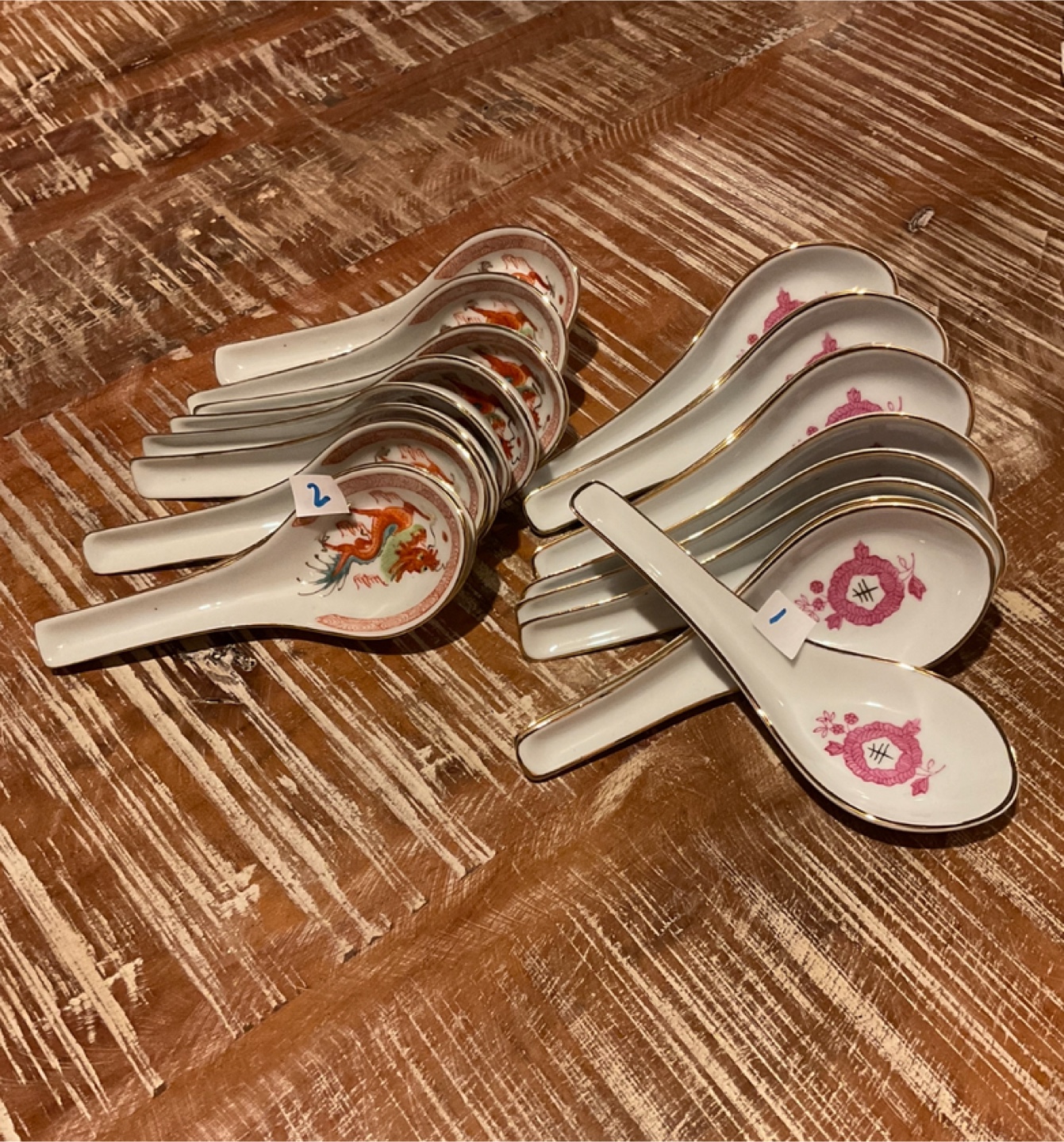 Asian Soup Spoons - Set of 12