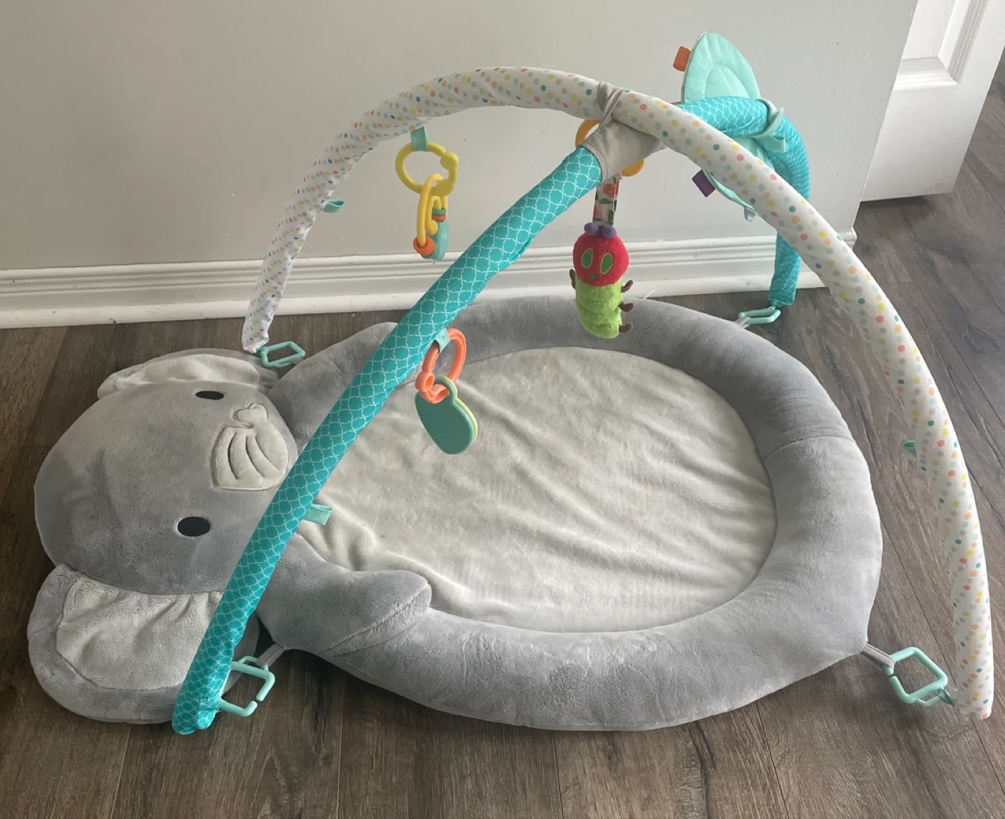 🇨🇦Infant Elephant Sensory Gym & Play Mat image indicator(2)