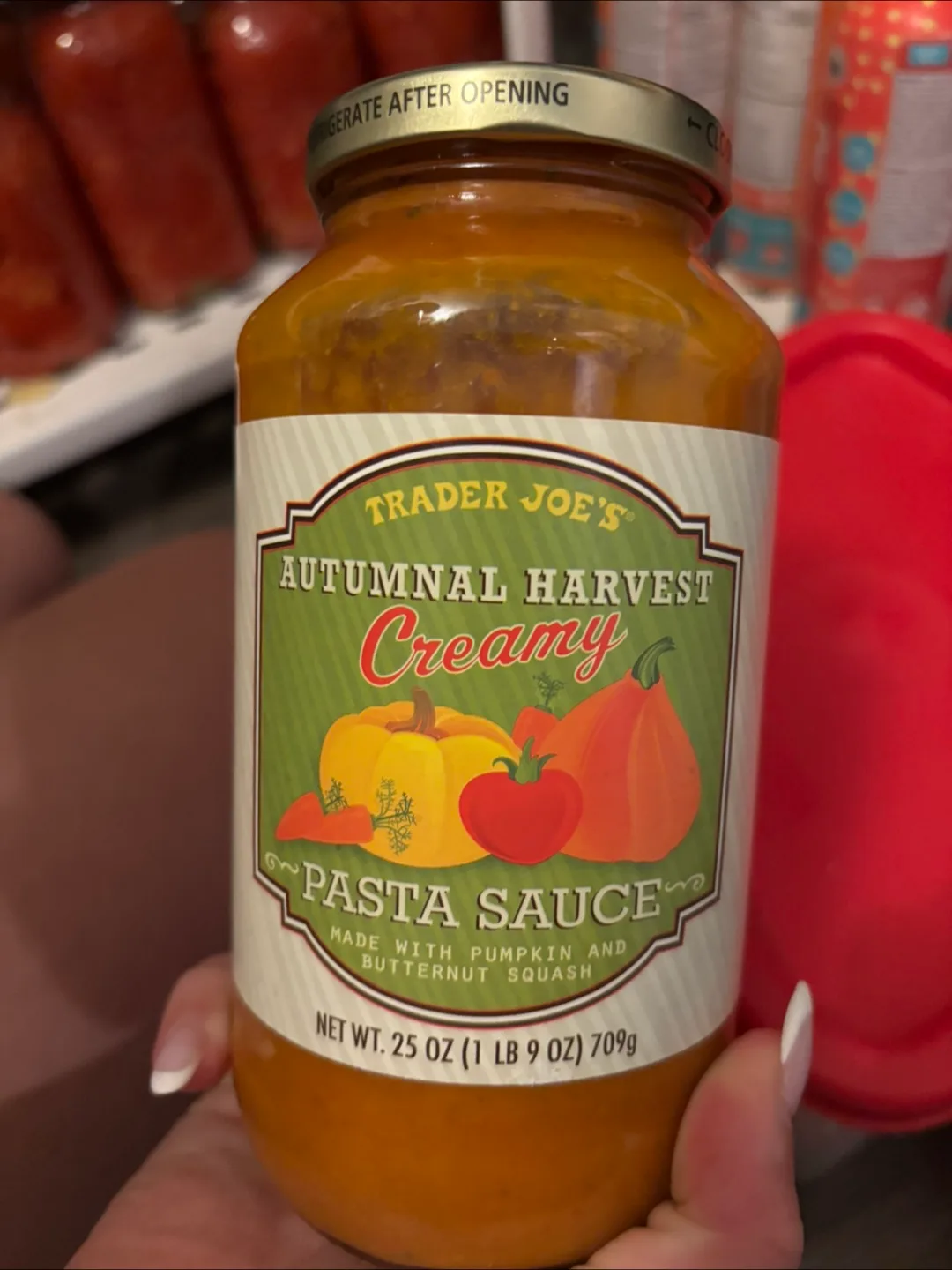 Trader Joe's Autumnal Harvest Creamy Pasta Sauce thumbnail