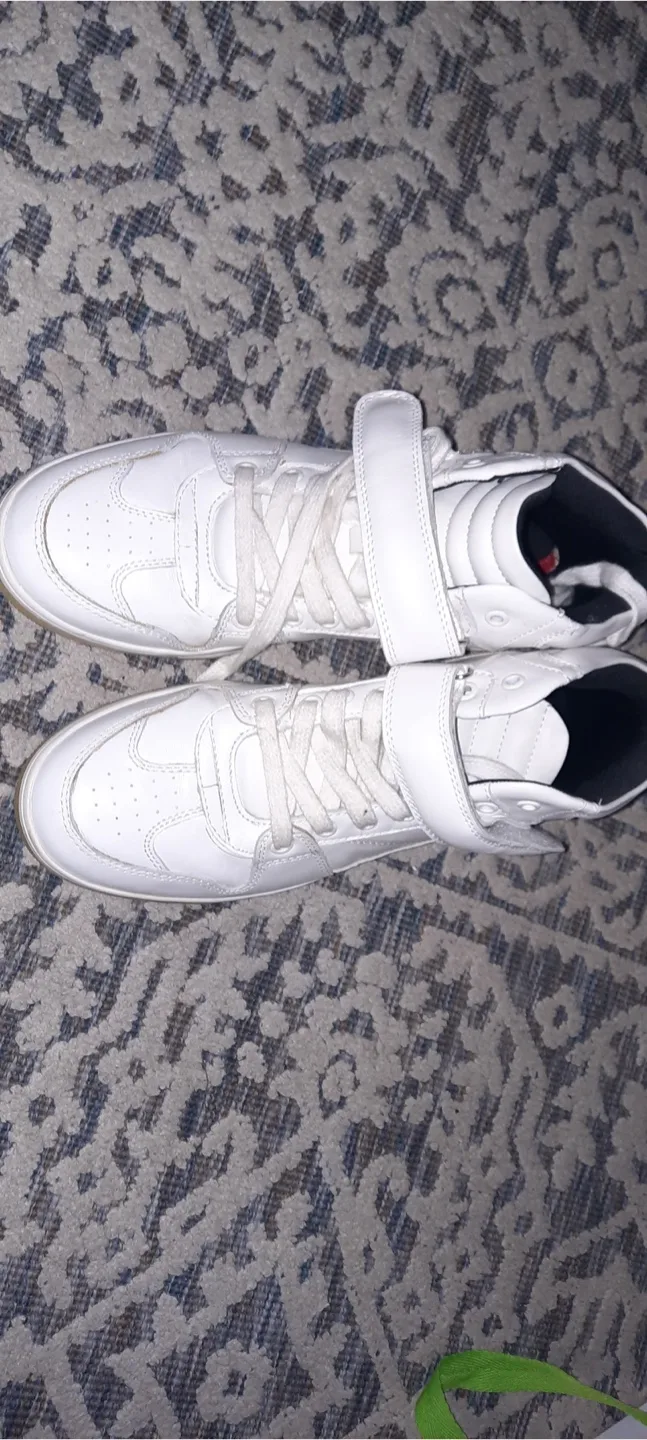 Zara White High Top Sneakers thumbnail
